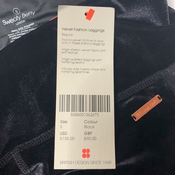 Sweaty Betty Velvet Fashion Leggings - Picture 6 of 7